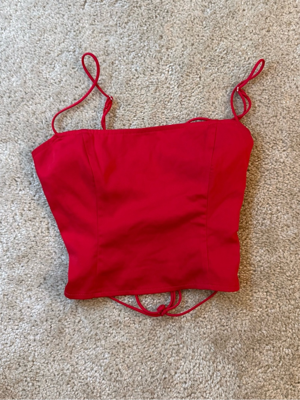 Le Lis women’s M Sexy Red corset top with adjustable straps: date night party